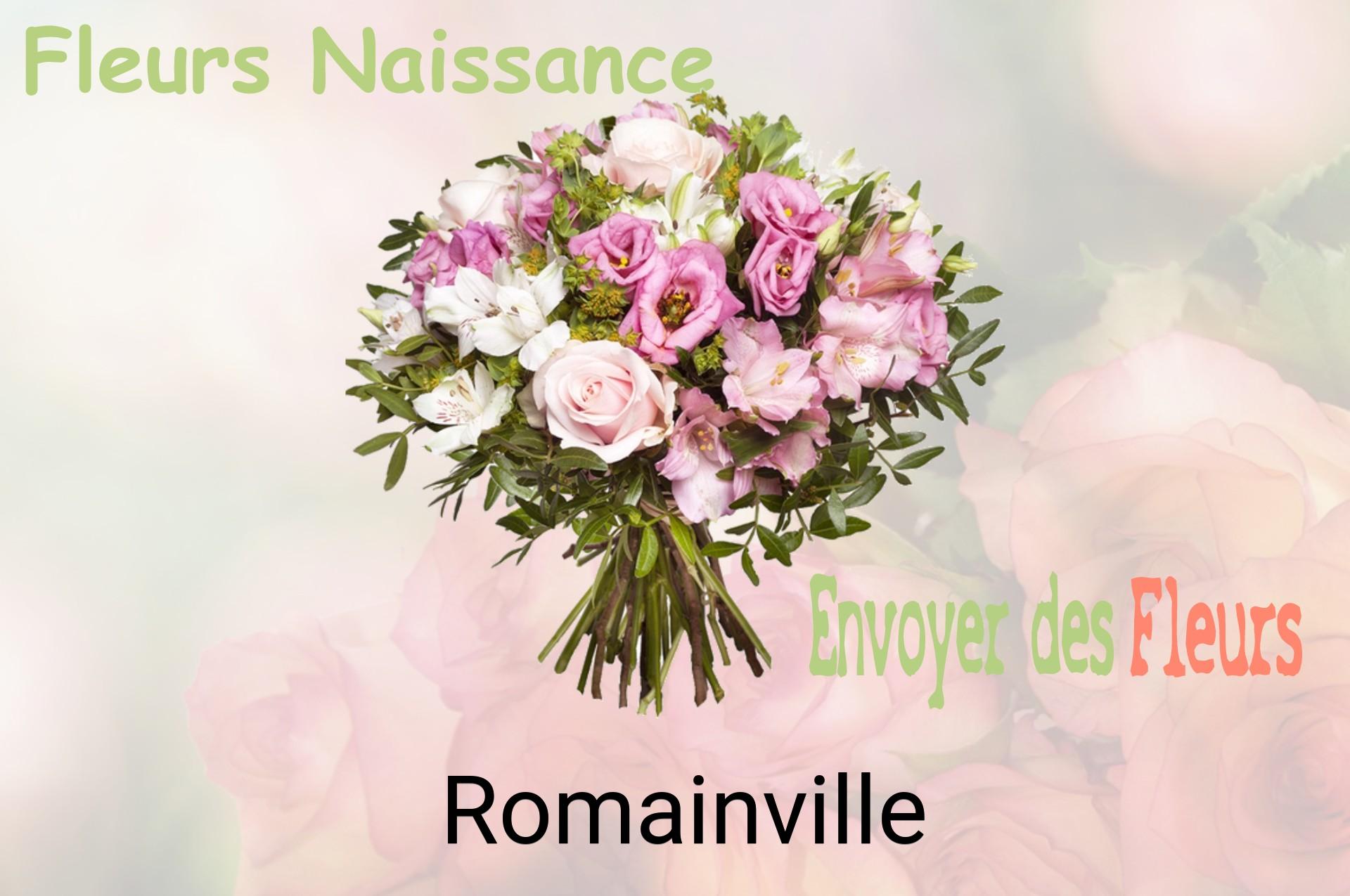 Bouquet de fleurs de naissance livré à Romainville